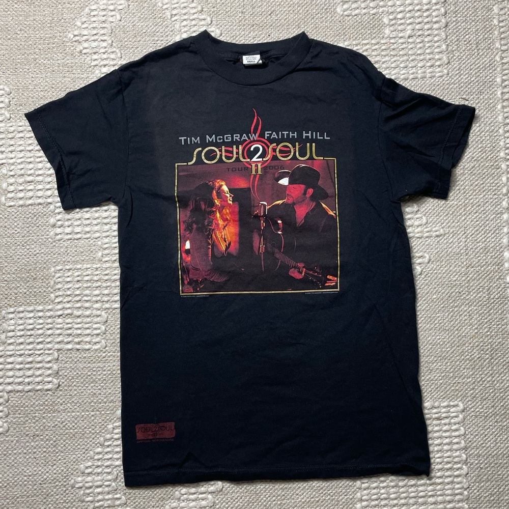 Tim McGraw Faith Hill Soul 2 Soul Concert T Shirt